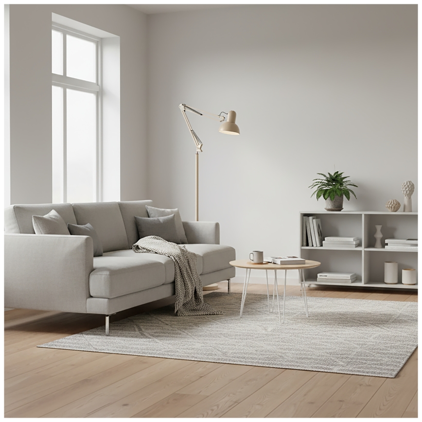 Brilagi - Flexibel golvlampa TASKER 1xE27/60W/230V 184 cm beige