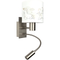 BRILAGI - Flexibel LED-vägglampa för barn BOBO 1xE27/25W/230V + LED/3W matt krom/vit/enhörningar