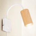 BRILAGI - Flexibel vägglampa med strömbrytare SELE 1xGU10/30W/230V vit/ekdekor