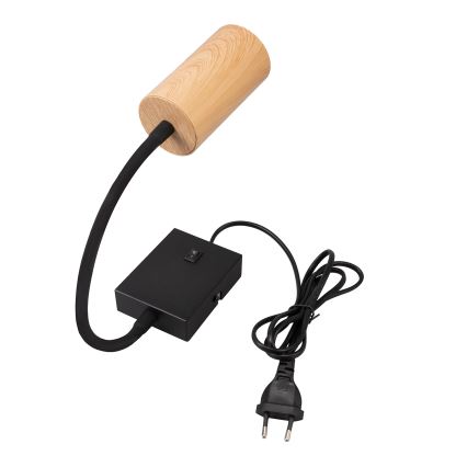 Brilagi - Flexibel vägglampa SELE 1xGU10/30W/230V svart/ekdekor