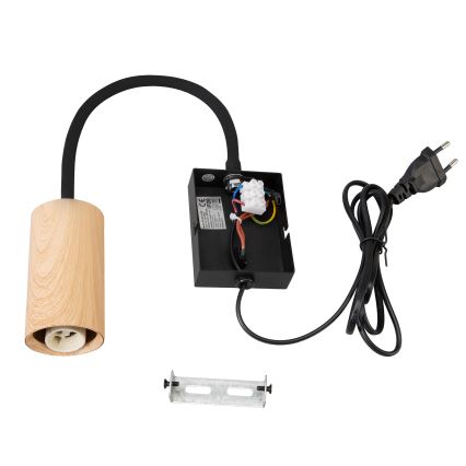 Brilagi - Flexibel vägglampa SELE 1xGU10/30W/230V svart/ekdekor