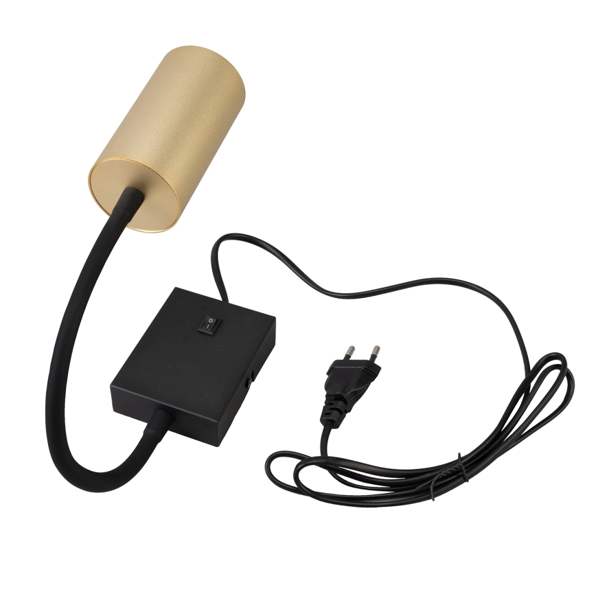 Brilagi - Flexibel vägglampa SELE 1xGU10/30W/230V svart/guld