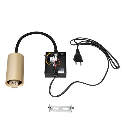 Brilagi - Flexibel vägglampa SELE 1xGU10/30W/230V svart/guld