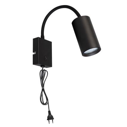 Brilagi - Flexibel vägglampa SELE 1xGU10/30W/230V svart