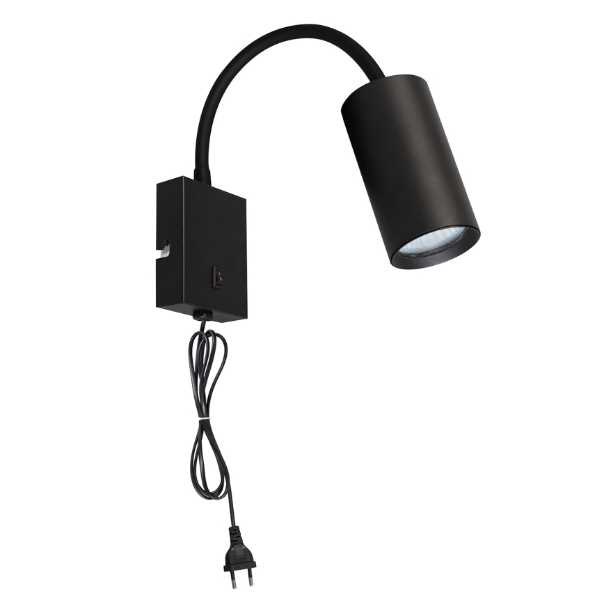 Brilagi - Flexibel vägglampa SELE 1xGU10/30W/230V svart