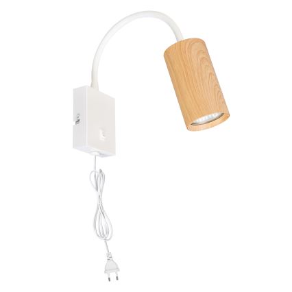 Brilagi - Flexibel vägglampa SELE 1xGU10/30W/230V vit/ekdekor