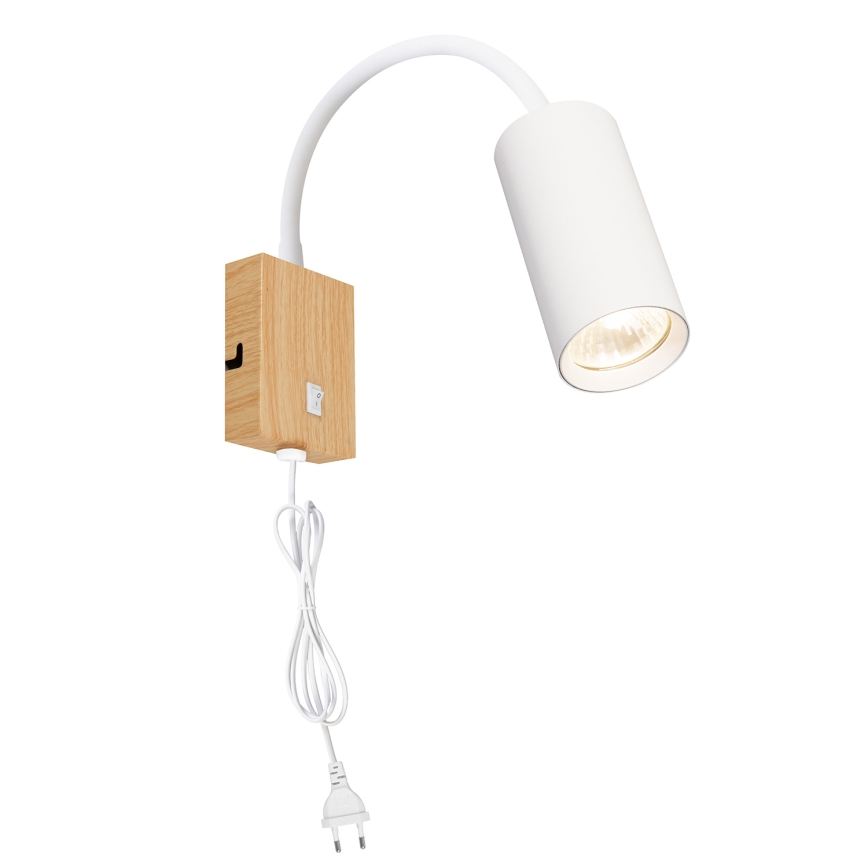 Brilagi - Flexibel vägglampa SELE 1xGU10/30W/230V vit/ekdekor