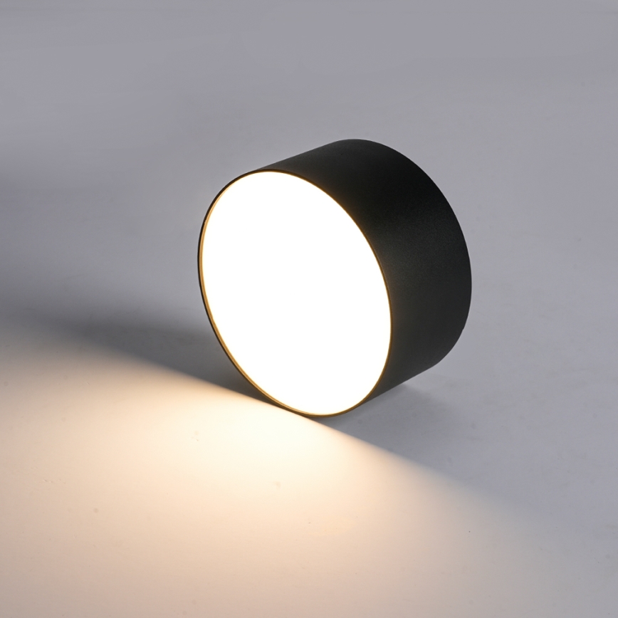 Brilagi - LED taklampa för badrum FORIS LED/14W/230V Ø 12 cm svart IP44