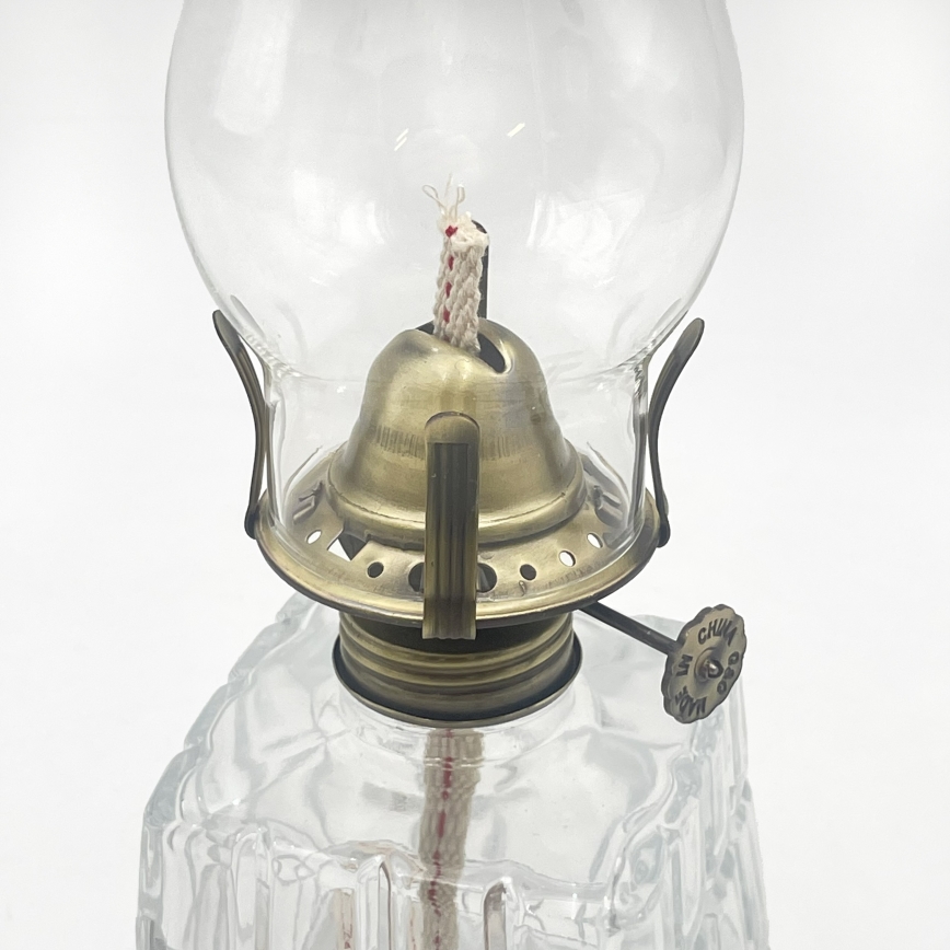 Brilagi - Fotogenlampa MERLIN klar/guldfärgad/patina