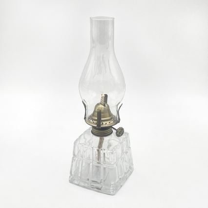 Brilagi - Fotogenlampa MERLIN klar/guldfärgad/patina