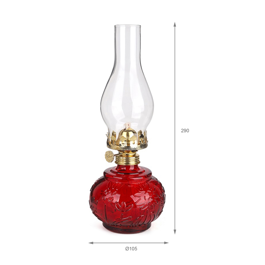 BRILAGI - Fotogenlampa MERLIN röd