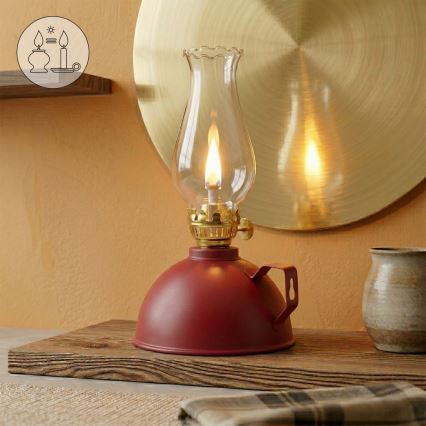 BRILAGI - Fotogenlampa MERLIN, röd