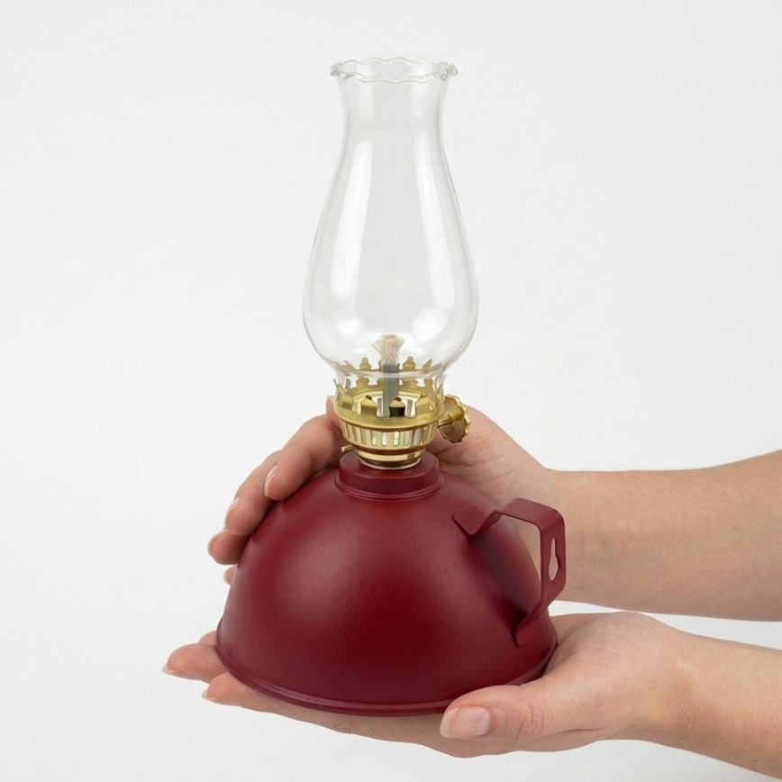 BRILAGI - Fotogenlampa MERLIN, röd