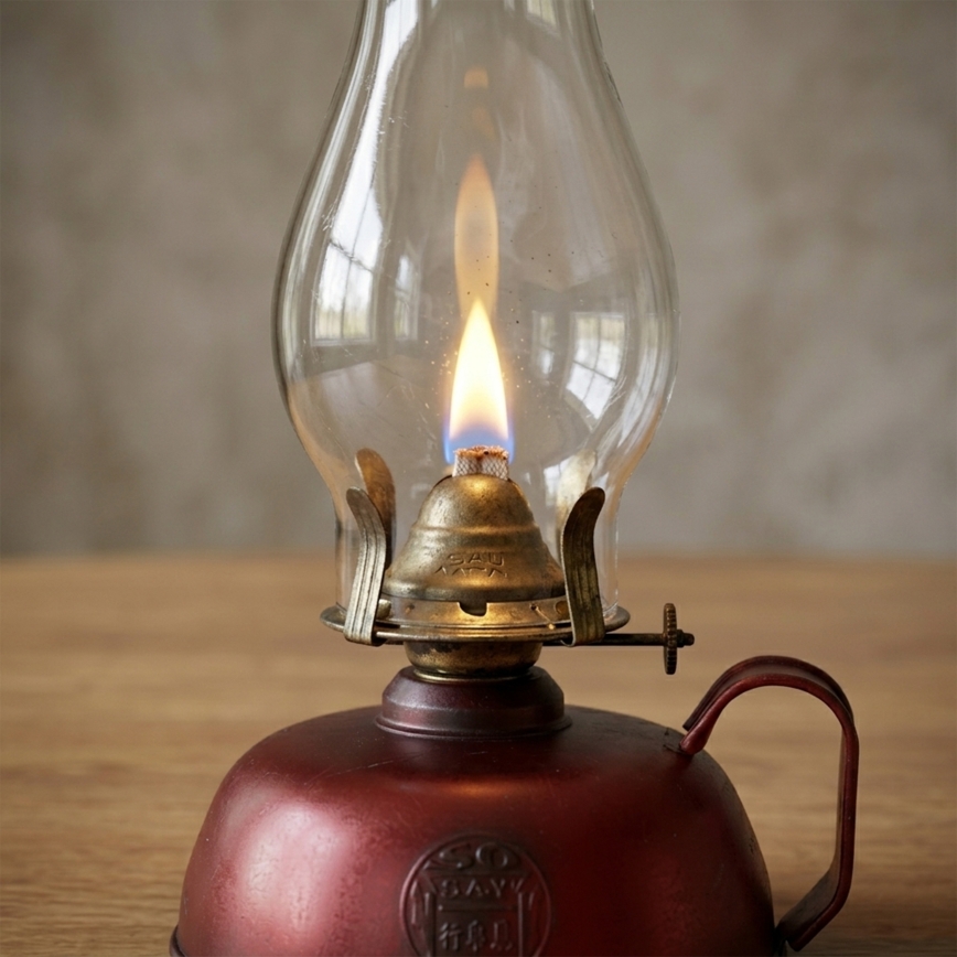 BRILAGI - Fotogenlampa MERLIN röd