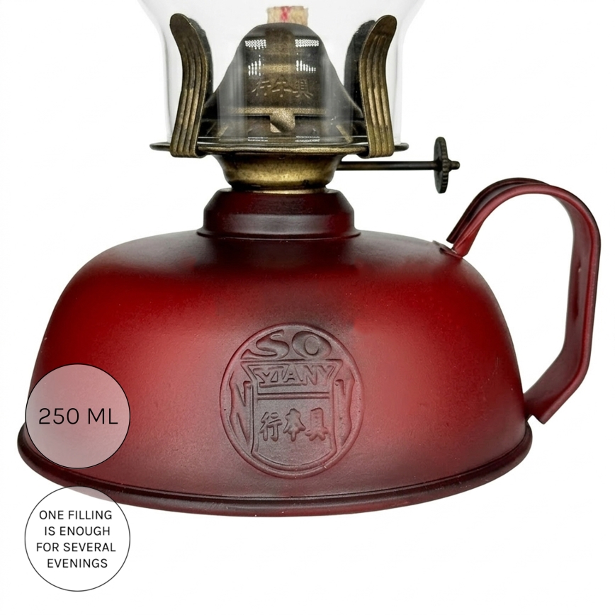 BRILAGI - Fotogenlampa MERLIN röd