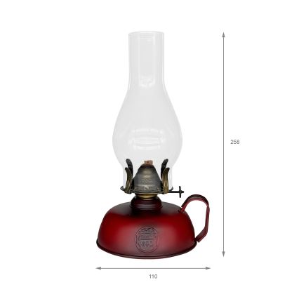 BRILAGI - Fotogenlampa MERLIN röd