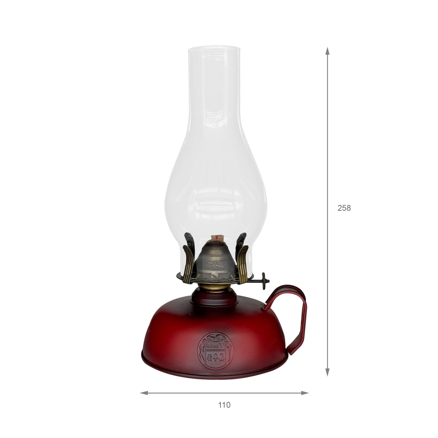 BRILAGI - Fotogenlampa MERLIN röd