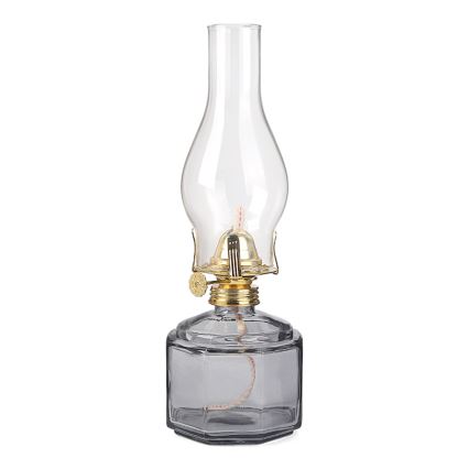 Brilagi - Fotogenlampa MERLIN rökfärgad/grå