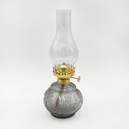 Brilagi - Fotogenlampa MERLIN rökfärgad/grå