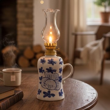 Brilagi - Fotogenlampa MERLIN vit/blå