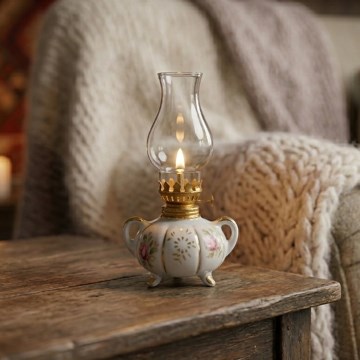 Brilagi - Fotogenlampa MERLIN vit/guld