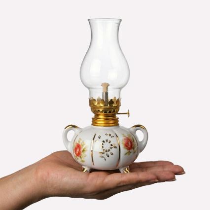 Brilagi - Fotogenlampa MERLIN vit/guld