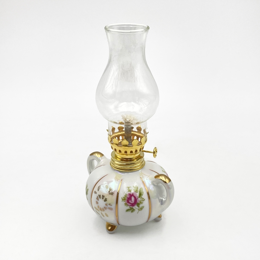 Brilagi - Fotogenlampa MERLIN vit/guld