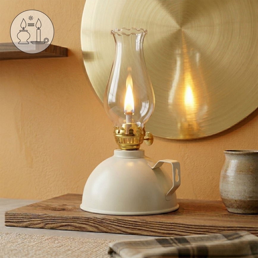 BRILAGI - Fotogenlampa MERLIN vit