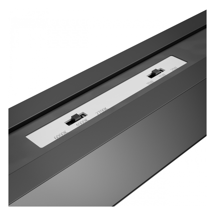 Brilagi - LED ytmonterad takarmatur FULLDAY LED/30/40/50W/230V 2700/4000/6000K 150 cm UGR19 svart