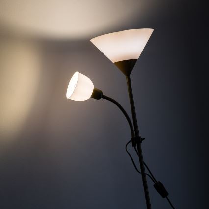 Brilagi - Golvlampa ARIANA 1xE27/100W/230V + 1xE14/25W guld