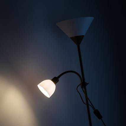 Brilagi - Golvlampa ARIANA 1xE27/100W/230V + 1xE14/25W guld