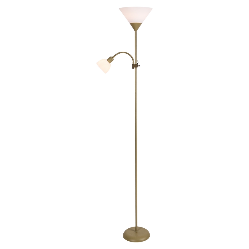 Brilagi - Golvlampa ARIANA 1xE27/100W/230V + 1xE14/25W guld