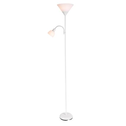 Brilagi - Golvlampa ARIANA 1xE27/100W/230V + 1xE14/25W vit