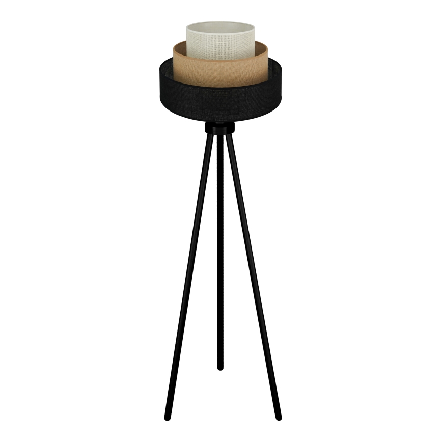 Brilagi - Golvlampa ASPEN LUNETA 1xE27/15W/230V svart/beige/krämvit