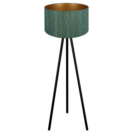 Brilagi - Golvlampa BOSTON ROLLER 1xE27/15W/230V halmgrön/guld