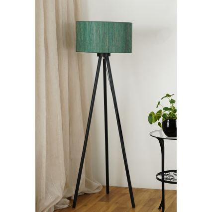 Brilagi - Golvlampa BOSTON ROLLER 1xE27/15W/230V halmgrön/guld