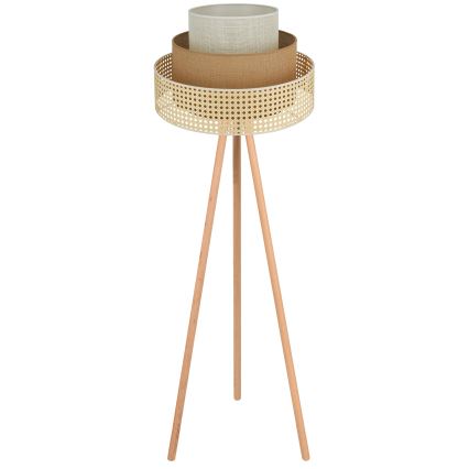 Brilagi - Golvlampa CEDAR LUNETA 1xE27/15W/230V rotting/brun/krämvit