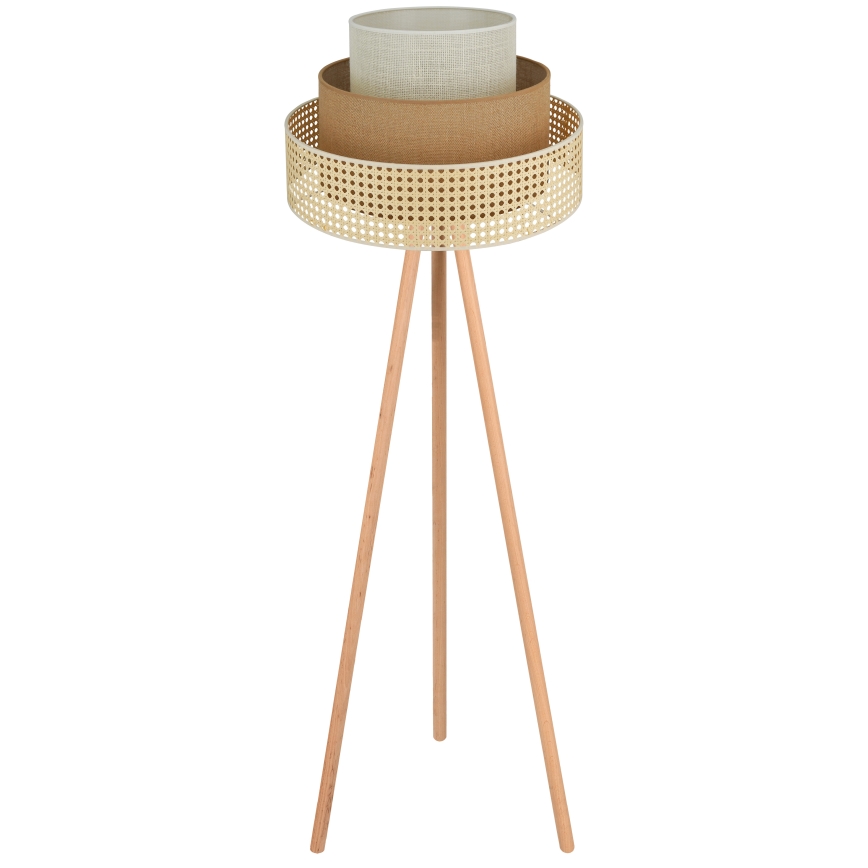 Brilagi - Golvlampa CEDAR LUNETA 1xE27/15W/230V rotting/brun/krämvit