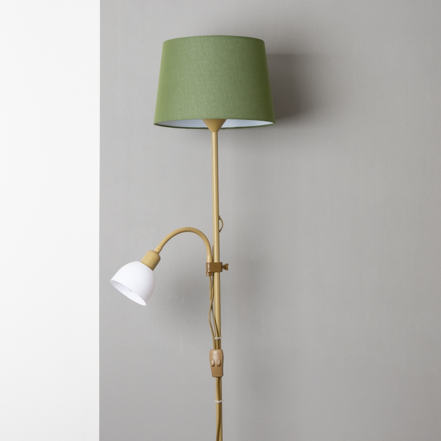Brilagi - Golvlampa CERIA 1xE27/100W/230V + 1xE14/25W guld/grön