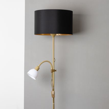 Brilagi - Golvlampa CERIA 1xE27/100W/230V + 1xE14/25W guld/svart
