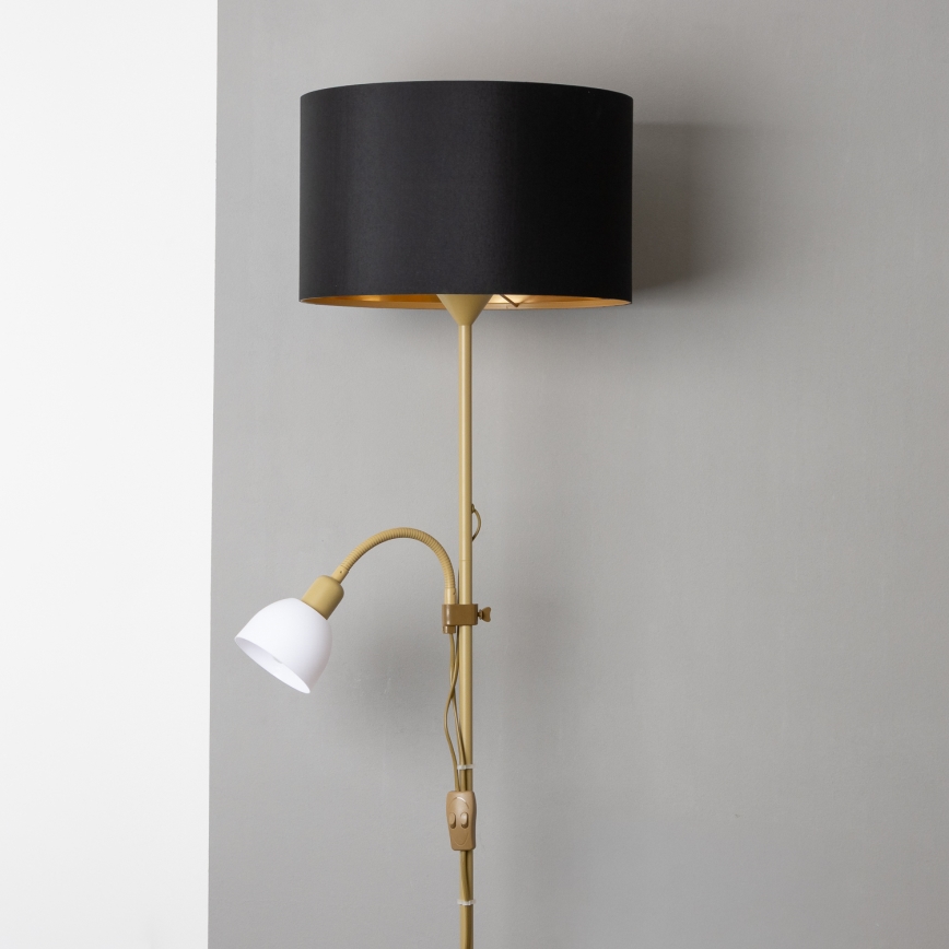 Brilagi - Golvlampa CERIA 1xE27/100W/230V + 1xE14/25W guld/svart
