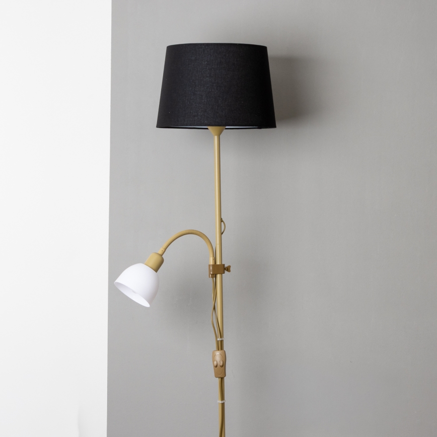 Brilagi - Golvlampa CERIA 1xE27/100W/230V + 1xE14/25W guld/svart