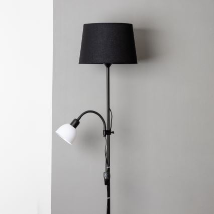 Brilagi - Golvlampa CERIA 1xE27/100W/230V + 1xE14/25W svart