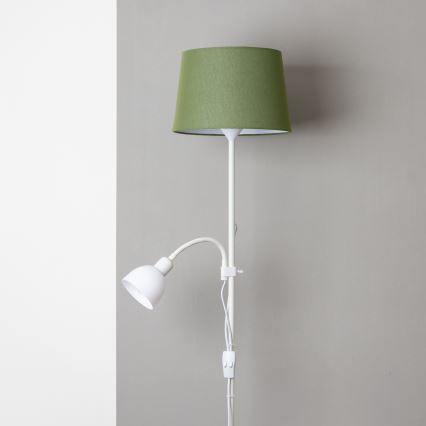 Brilagi - Golvlampa CERIA 1xE27/100W/230V + 1xE14/25W vit/grön