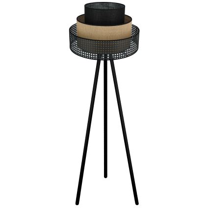 Brilagi - Golvlampa DAKOTA LUNETA 1xE27/15W/230V svart/rotting