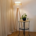 BRILAGI - Golvlampa DENVER LUNETA 1xE27/15W/230V beige/brun/kräm
