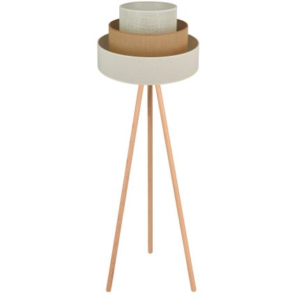 Brilagi - Golvlampa DENVER LUNETA 1xE27/15W/230V beige/brun/kräm