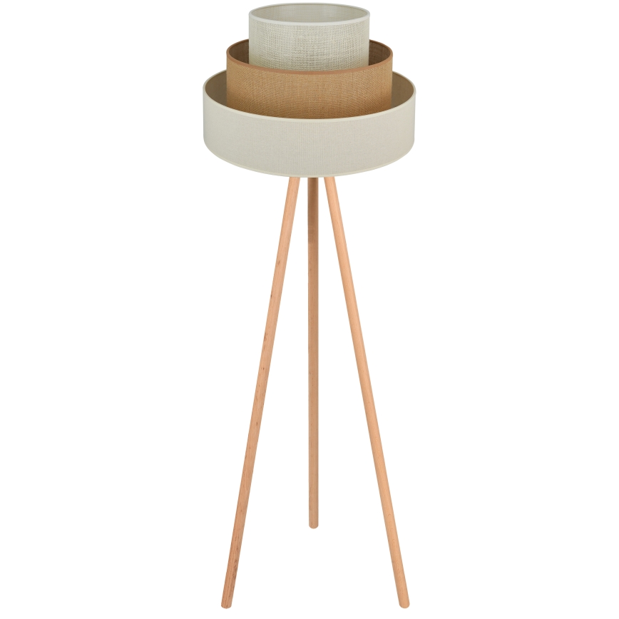 Brilagi - Golvlampa DENVER LUNETA 1xE27/15W/230V beige/brun/kräm