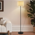 Brilagi - Golvlampa NORDIC WAVE 1xE27/15W/230V linne/svart