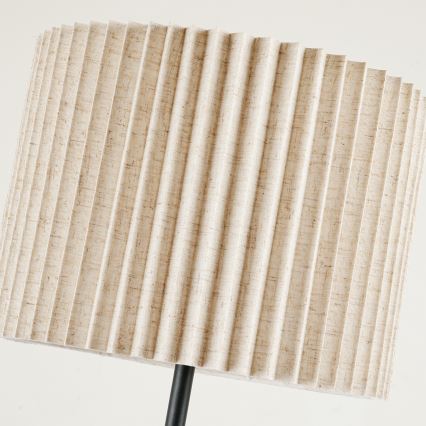 Brilagi - Golvlampa NORDIC WAVE 1xE27/15W/230V linne/svart